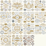 欧式时尚复古花纹花边边框装饰