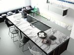 现代北欧风格 仿古砖效果图