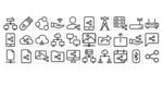 网络共享线性图标
