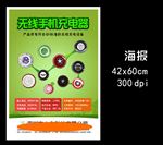 无线手机充电器海报 单页 宣传
