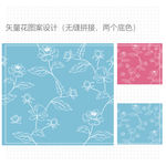 线条风花卉花纹