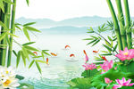 竹子背景墙