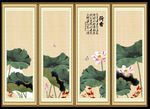 中国画荷花