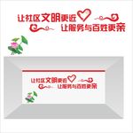 社区形象墙 志愿者