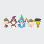 卡通魔法师矢量设计素材