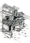 速写建筑手绘