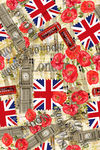 英国国旗花卉拼图