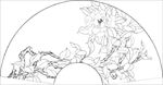 茶花 白描 素描 线描 国画