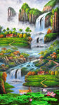 山水油画风景