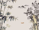 水墨竹子背景