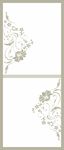 玻璃门图案 花朵 线条 叶子