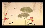 水墨荷花