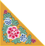 藏族传统图案  角花