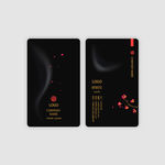 黑色名片