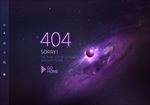 宇宙星系背景404错误页面模板