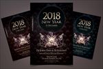 酒吧2018新年传单