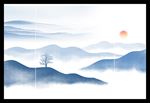 水墨山水 山水画 公园大景