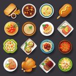 美食菜品矢量设计素材