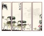 水墨荷花