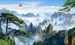 山水背景墙