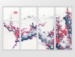 新中式水墨中国风梅花移门