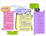 A4  WORD手抄报 体育手
