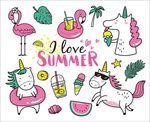 夏日独角兽贴图素材
