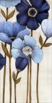 手绘花枝 抽象油画 玄关背景墙
