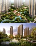 居住区鸟瞰图
