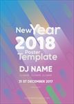 创意新年派对海报模板