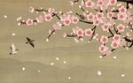 中式花鸟电视背景底纹素材