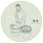 古法牛肉 清洗 挑选