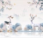 3D电视背景墙图