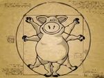 搞笑名画达芬奇密码猪人版本
