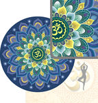 冥想垫打印 瑜伽印刷图案