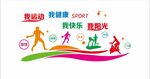 运动健身室文化墙