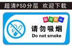 温馨提示 请勿吸烟 科室牌