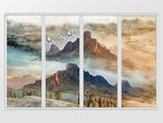 大理石纹江山如画移门
