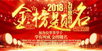 高端大气高考中考金榜题名背景板