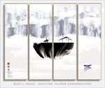 中国风 水墨 山水 装饰画