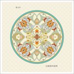 中国传统古彩纹样底纹