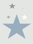 北欧无框画 手绘 卡通 五角星
