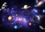 高清星空外太空吊顶背景墙壁画