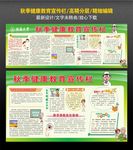 秋季健康教育宣传栏