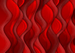 创意立体质感红色波浪3D底纹背
