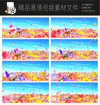唯美浪漫迷幻欧式紫色花朵视频