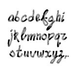 水墨字母