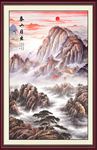竖幅山水画