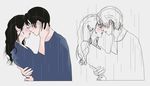 手绘情侣