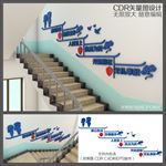 公安局楼梯文化墙